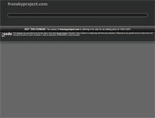 Tablet Screenshot of freeskyproject.com